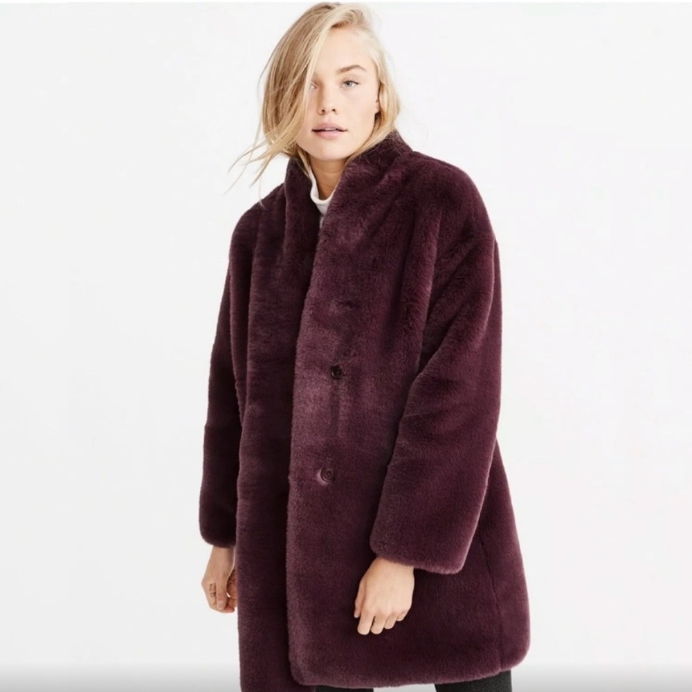 NWOT silky soft faux fur coat
